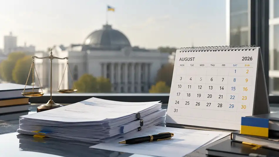 Законодавчі зміни у серпні 2026 року